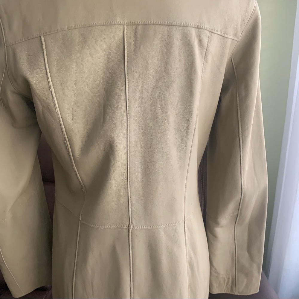 Inc tan leather jacket - Picture 5 of 13